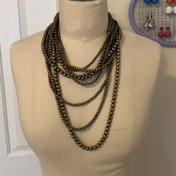 COPY - Evereve gold multi strand necklace - Picture 1 of 3